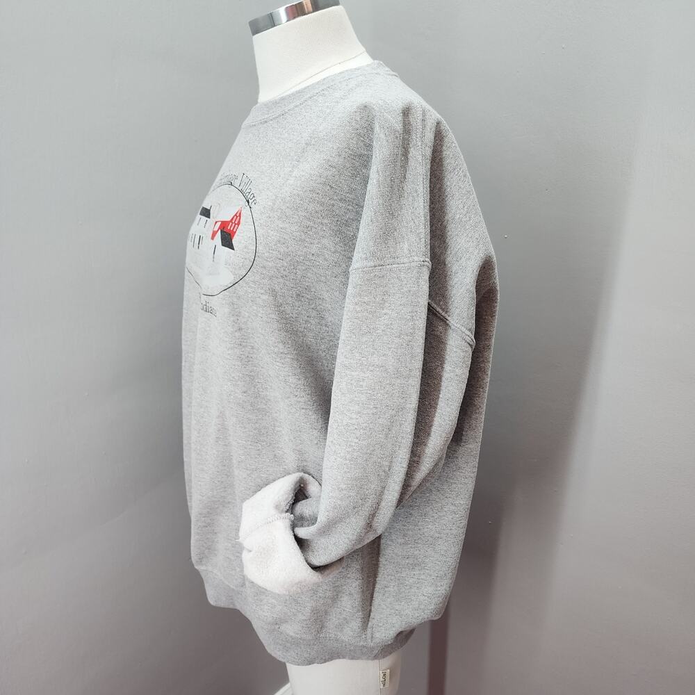 Y2K VTG Berne Indiana Swiss Heritage Village Sweatshirt, Cottagecore - XL - Picture 6 of 7